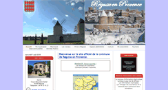 Desktop Screenshot of mairie-regusse83.fr